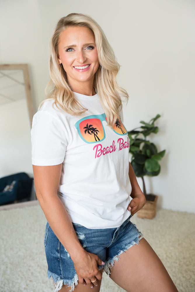 Beach Babe Graphic Tee-BT Graphic Tee-Stay Foxy Boutique, Florissant, Missouri