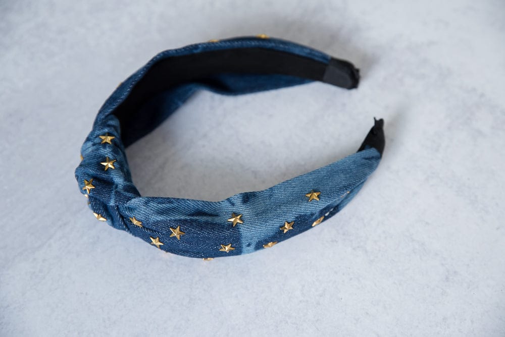 Stars on Denim Headband-Julia Rose-Stay Foxy Boutique, Florissant, Missouri