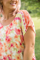 Bright Eyed Floral Top-White Birch-Stay Foxy Boutique, Florissant, Missouri