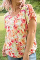 Bright Eyed Floral Top-White Birch-Stay Foxy Boutique, Florissant, Missouri