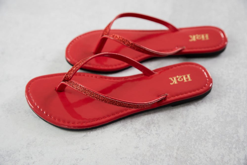 Sassy Sandals in Red-H2K-Stay Foxy Boutique, Florissant, Missouri