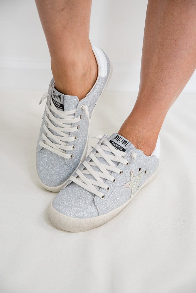 Skylar Sneakers in Grey-Miracle Miles-Stay Foxy Boutique, Florissant, Missouri