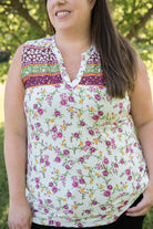 Splendid Days Sleeveless Top-White Birch-Stay Foxy Boutique, Florissant, Missouri