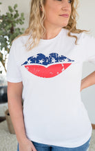 American Lips Graphic Tee-BT Graphic Tee-Stay Foxy Boutique, Florissant, Missouri