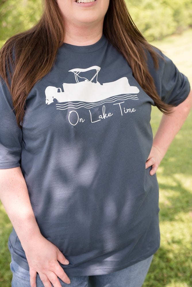 On Lake Time Graphic Tee-BT Graphic Tee-Stay Foxy Boutique, Florissant, Missouri