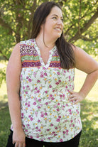 Splendid Days Sleeveless Top-White Birch-Stay Foxy Boutique, Florissant, Missouri