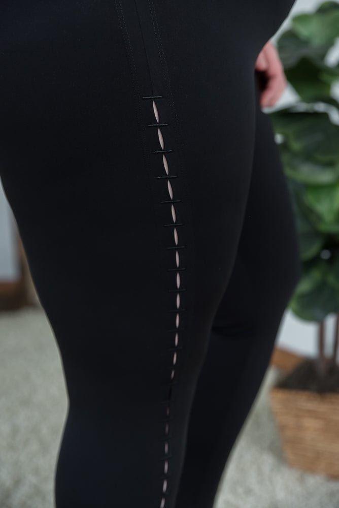 Side Stitches Leggings-White Birch-Stay Foxy Boutique, Florissant, Missouri