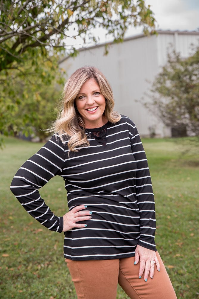 To See You Smile Top in Black-YFW-Stay Foxy Boutique, Florissant, Missouri