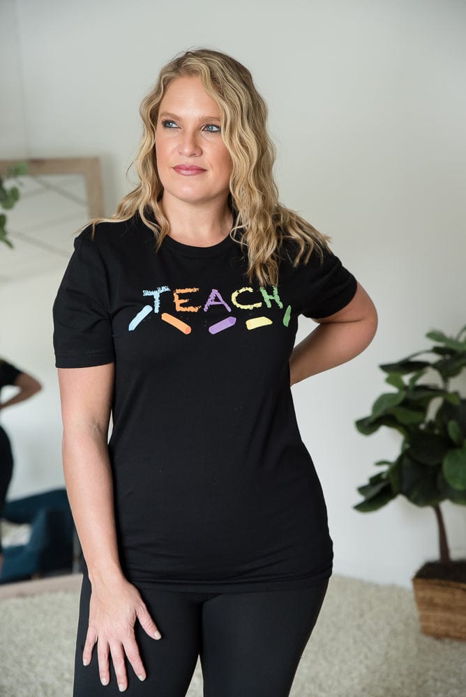 Teach Graphic Tee-BT Graphic Tee-Stay Foxy Boutique, Florissant, Missouri