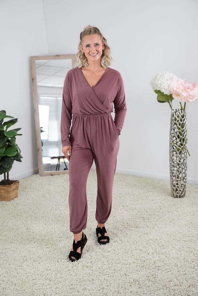 Alive in the City Jumpsuit-White Birch-Stay Foxy Boutique, Florissant, Missouri