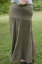All Around Skirt in Olive-Zenana-Stay Foxy Boutique, Florissant, Missouri