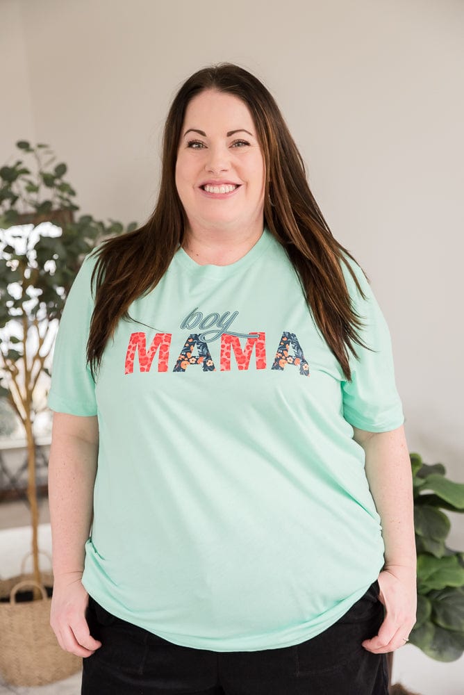 Boy Mama Graphic Tee-BT Graphic Tee-Stay Foxy Boutique, Florissant, Missouri