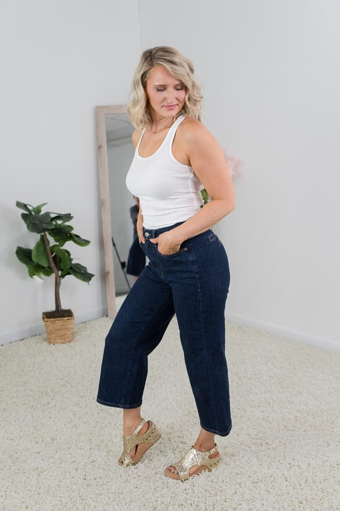 Astounding Tummy Control Cropped Judy Blue Jeans-judy blue-Stay Foxy Boutique, Florissant, Missouri