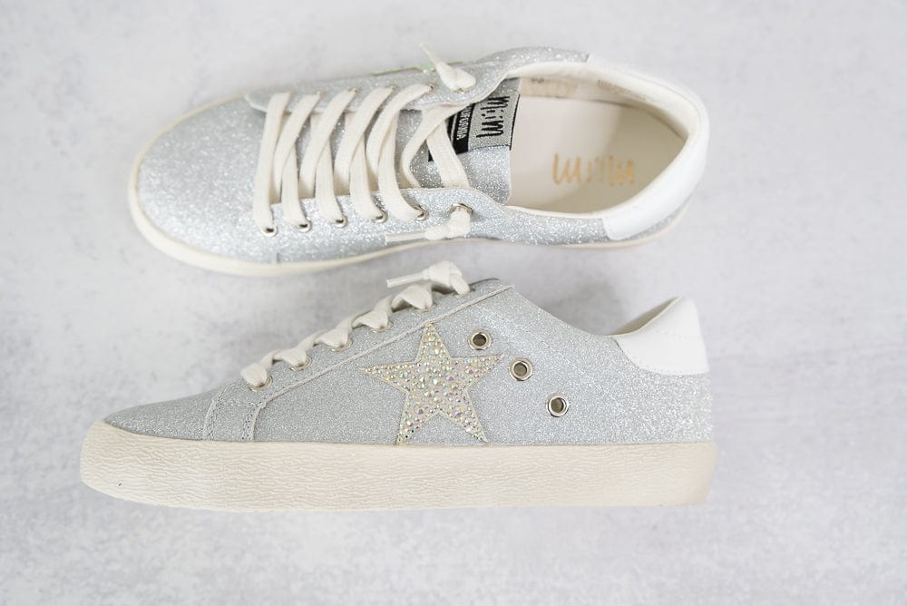 Skylar Sneakers in Grey-Miracle Miles-Stay Foxy Boutique, Florissant, Missouri