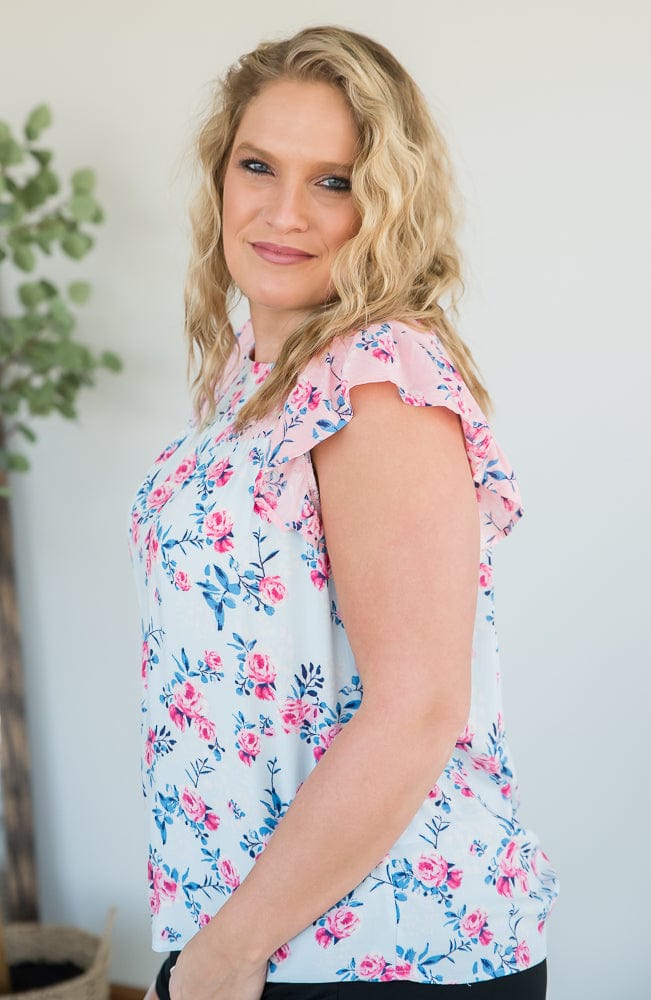 Sweet Florals Top-Andre by Unit-Stay Foxy Boutique, Florissant, Missouri