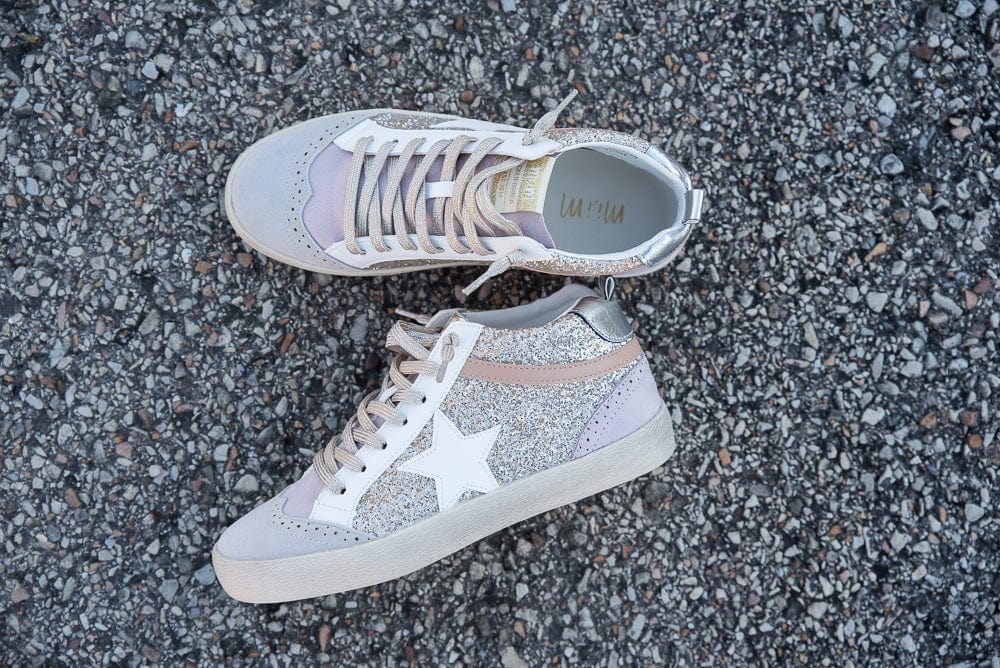 Daisy Sneakers in Grey-Miracle Miles-Stay Foxy Boutique, Florissant, Missouri