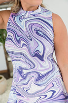 Waves of Lilac Dress-White Birch-Stay Foxy Boutique, Florissant, Missouri