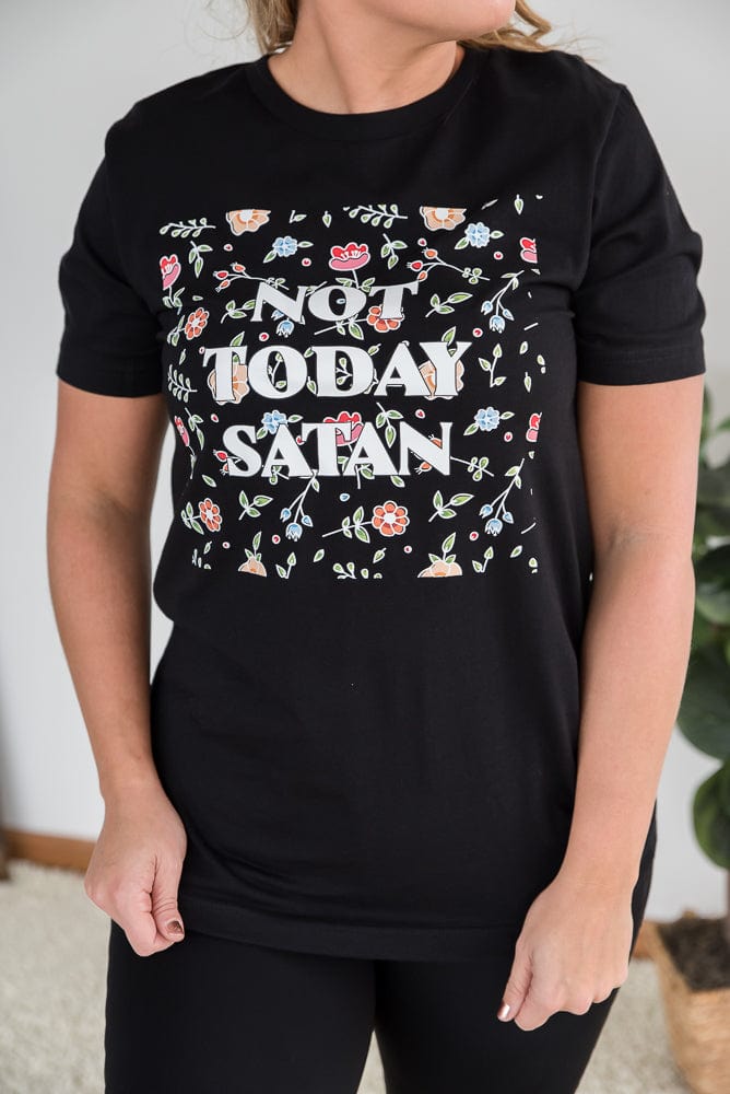 Not Today Satan Graphic Tee-BT Graphic Tee-Stay Foxy Boutique, Florissant, Missouri