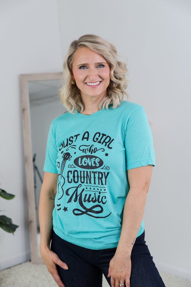 Loves Country Music Tee-BT Graphic Tee-Stay Foxy Boutique, Florissant, Missouri