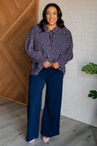 Magic Wide Leg Pants in Navy-Bottoms-Stay Foxy Boutique, Florissant, Missouri