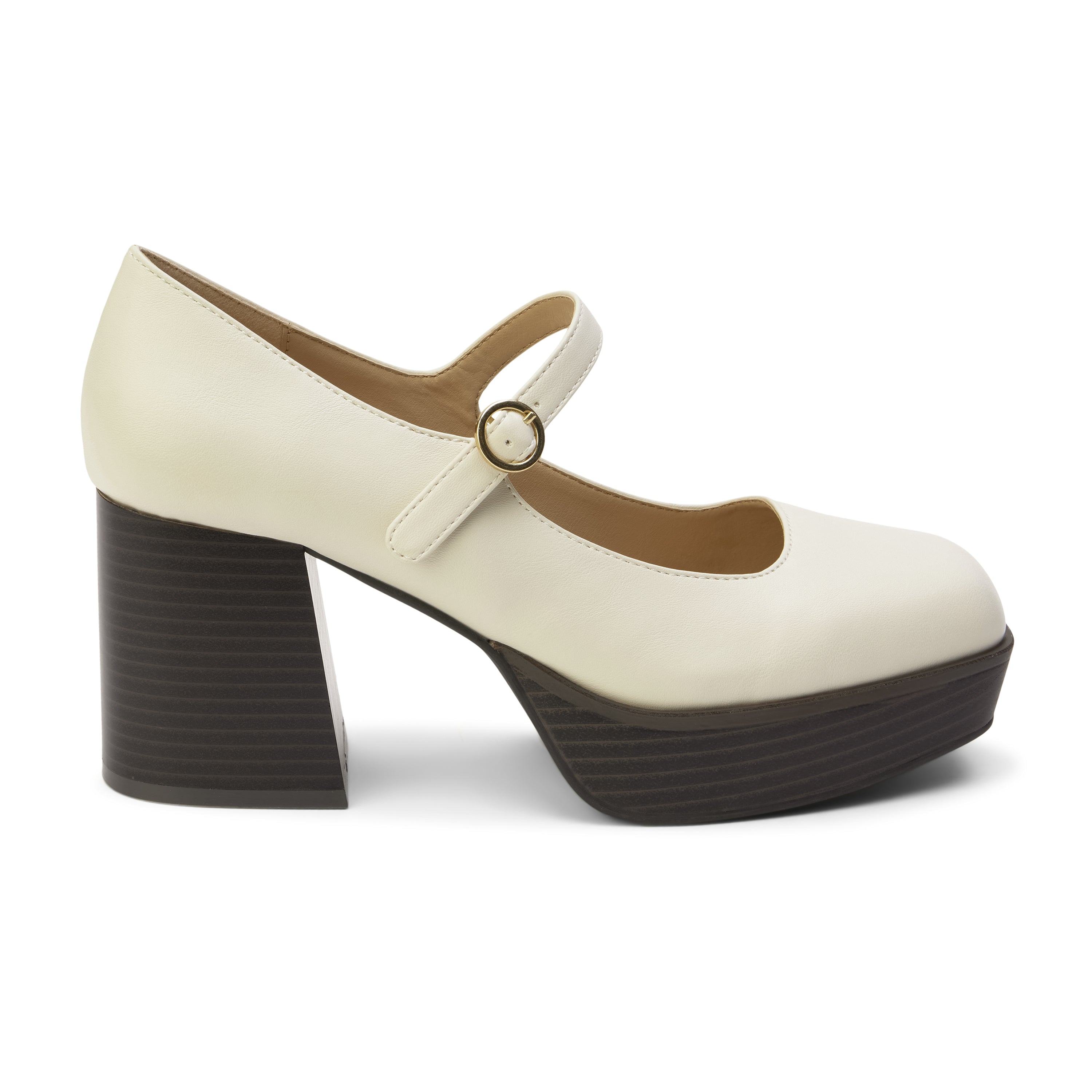 Matilda Platform Heel in Bone-Heel-Stay Foxy Boutique, Florissant, Missouri