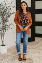 Magic 3/4 Blazer in Rust-Layers-Stay Foxy Boutique, Florissant, Missouri
