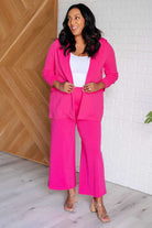 Magic 3/4 Blazer in Hot Pink-Layers-Stay Foxy Boutique, Florissant, Missouri