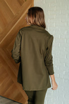 Magic 3/4 Blazer in Olive-Layers-Stay Foxy Boutique, Florissant, Missouri