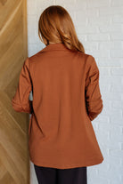 Magic 3/4 Blazer in Rust-Layers-Stay Foxy Boutique, Florissant, Missouri