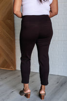 Magic Ankle Crop Skinny Pants in Chocolate-Bottoms-Stay Foxy Boutique, Florissant, Missouri