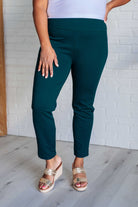 Magic Ankle Crop Skinny Pants in Hunter Green-Bottoms-Stay Foxy Boutique, Florissant, Missouri