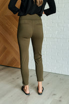 Magic Ankle Crop Skinny Pants in Olive-Bottoms-Stay Foxy Boutique, Florissant, Missouri