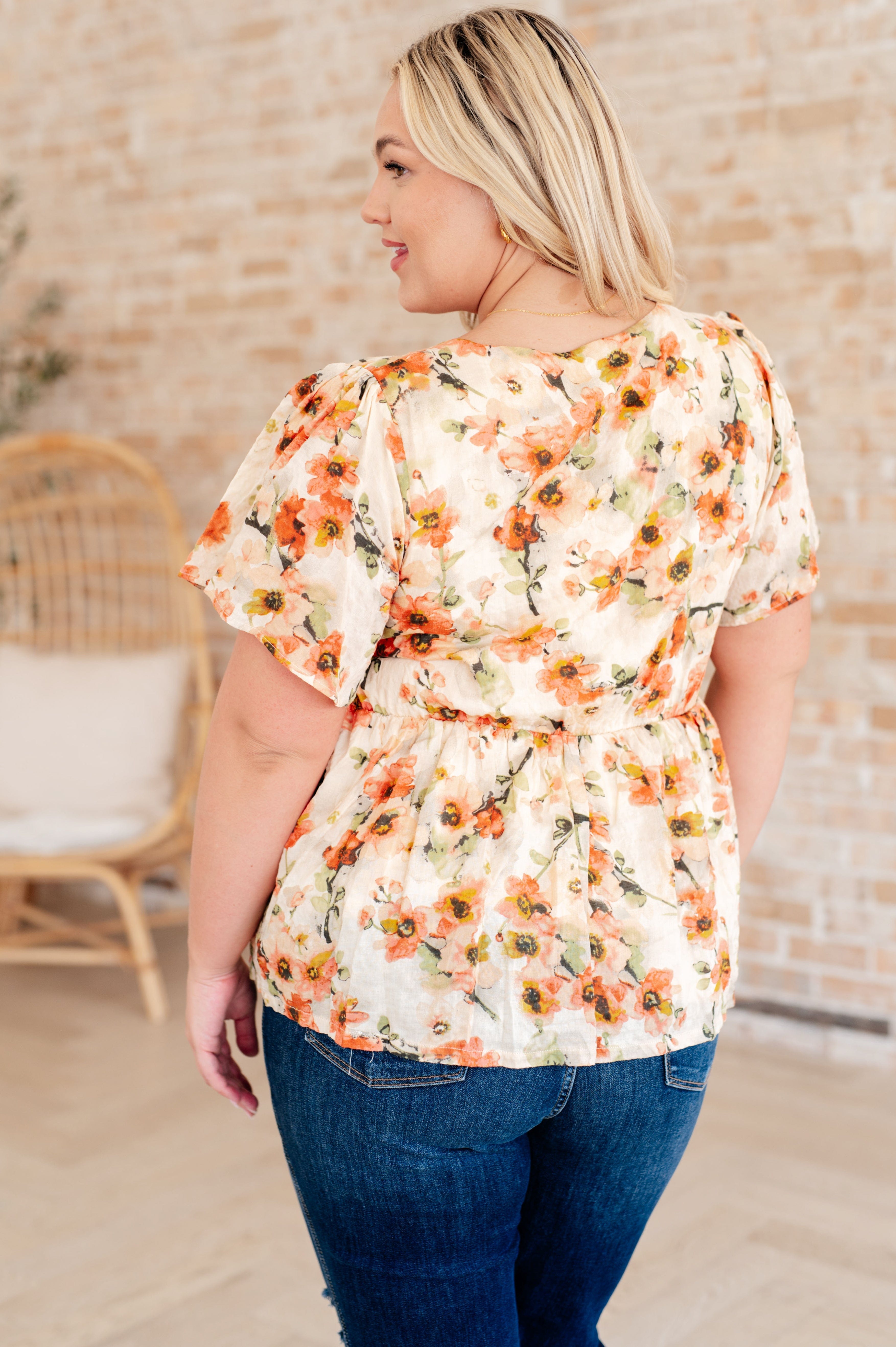 Magic Dance Square Neck Floral Blouse-Tops-Stay Foxy Boutique, Florissant, Missouri
