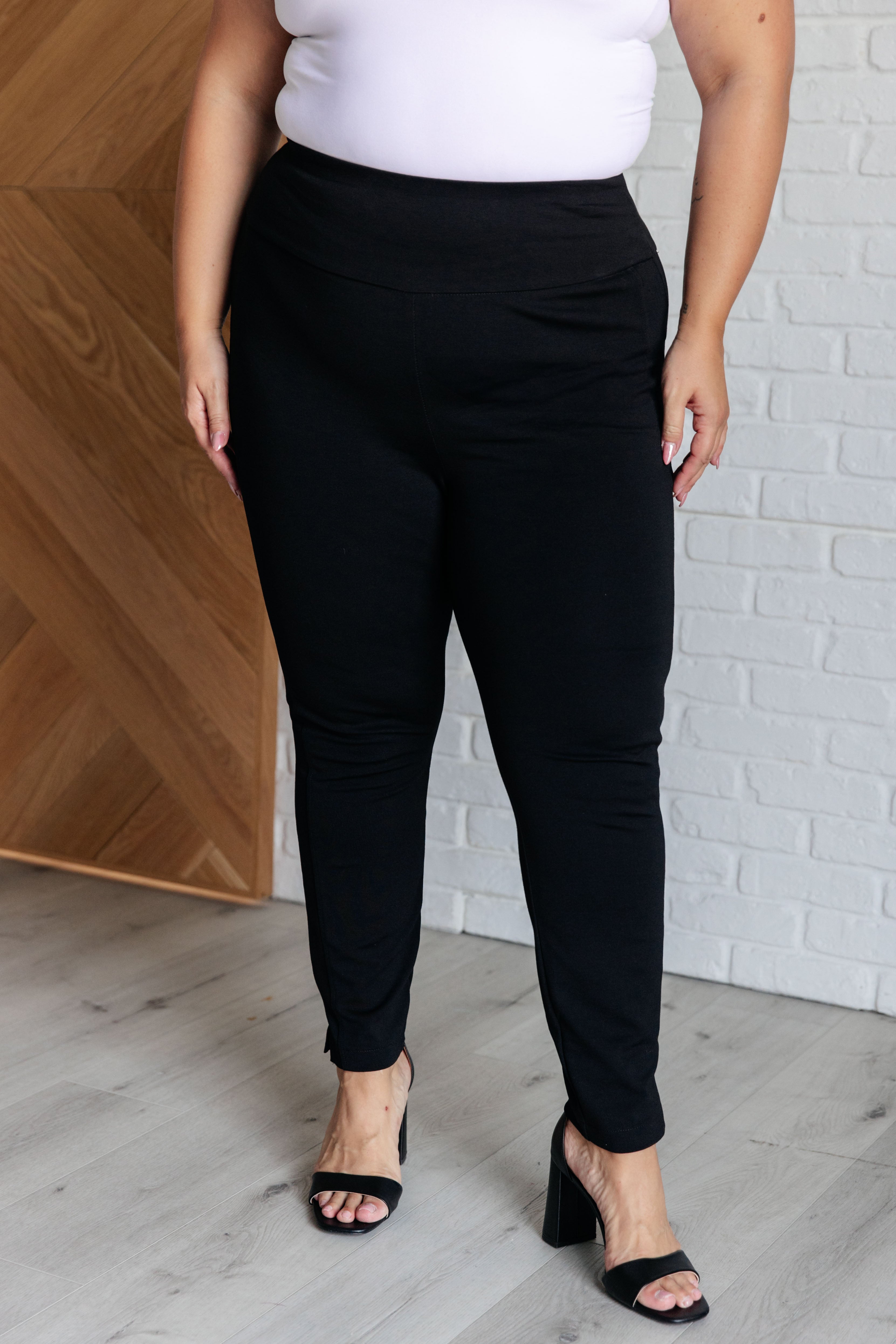 Magic Skinny 28" Pants in Black-Bottoms-Stay Foxy Boutique, Florissant, Missouri