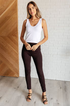 Magic Skinny 28" Pants in Chocolate-Bottoms-Stay Foxy Boutique, Florissant, Missouri