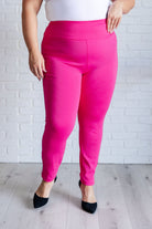 Magic Skinny 28" Pants in Hot Pink-Bottoms-Stay Foxy Boutique, Florissant, Missouri