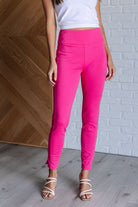 Magic Skinny 28" Pants in Hot Pink-Bottoms-Stay Foxy Boutique, Florissant, Missouri