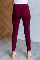 Magic Skinny 28" Pants in Wine-Bottoms-Stay Foxy Boutique, Florissant, Missouri