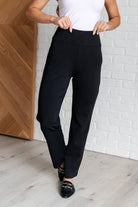 Magic Straight Pants in Black-Bottoms-Stay Foxy Boutique, Florissant, Missouri