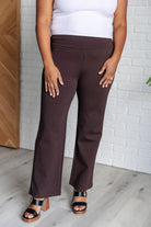 Magic Straight Pants in Chocolate-Bottoms-Stay Foxy Boutique, Florissant, Missouri