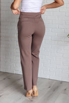 Magic Straight Pants in Dark Mocha-Bottoms-Stay Foxy Boutique, Florissant, Missouri