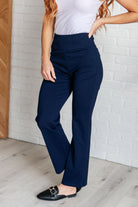 Magic Straight Pants in Navy-Bottoms-Stay Foxy Boutique, Florissant, Missouri