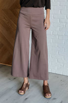 Magic Wide Leg Crop Pants in Dark Mocha-Bottoms-Stay Foxy Boutique, Florissant, Missouri