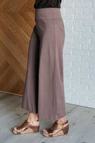 Magic Wide Leg Crop Pants in Dark Mocha-Bottoms-Stay Foxy Boutique, Florissant, Missouri