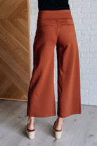 Magic Wide Leg Crop Pants in Rust-Bottoms-Stay Foxy Boutique, Florissant, Missouri