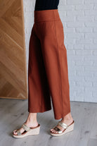 Magic Wide Leg Crop Pants in Rust-Bottoms-Stay Foxy Boutique, Florissant, Missouri