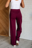 Magic Wide Leg Pants in Wine-Bottoms-Stay Foxy Boutique, Florissant, Missouri