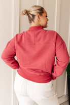 Make No Mistake Mock Neck Pullover in Cranberry-Tops-Stay Foxy Boutique, Florissant, Missouri