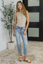 Mallory Mid Rise Bleach Wash Boyfriend Jeans-Womens-Stay Foxy Boutique, Florissant, Missouri