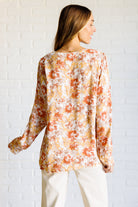 Marigold Dreams Floral Blouse-Tops-Stay Foxy Boutique, Florissant, Missouri